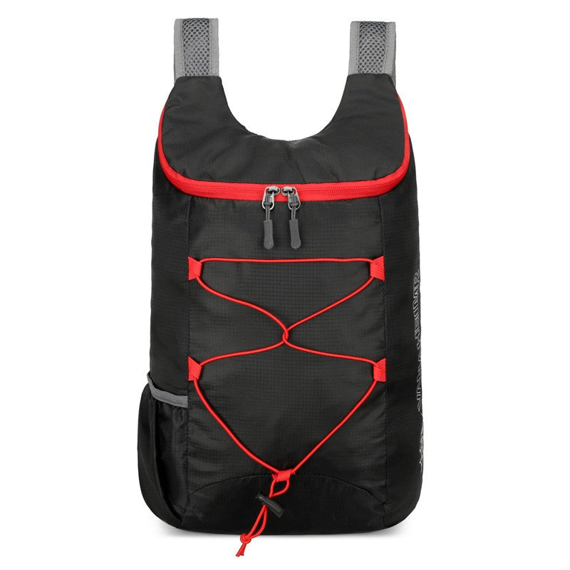 High-density lightweight waterproof nylon sports bag, multifunctional outdoor folding backpack Suitable for camping Hiking
