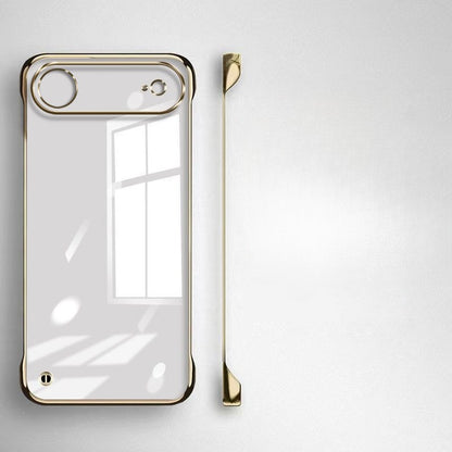 Ultra Thin Frameless Case for Iphone 17promax Air Slim Hard Shockproof Bumper Transparent Cover For iPhone17 17pro air