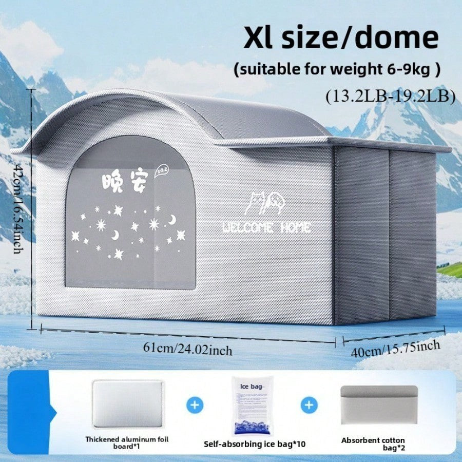 Casa com Ar Condicionado para Gatos, Verão, Ferramenta de Resfriamento para Gatos, Ninho, Casa de Gelo para Cães, Quatro Estações, Casa de Gelo para Gatos e Pets