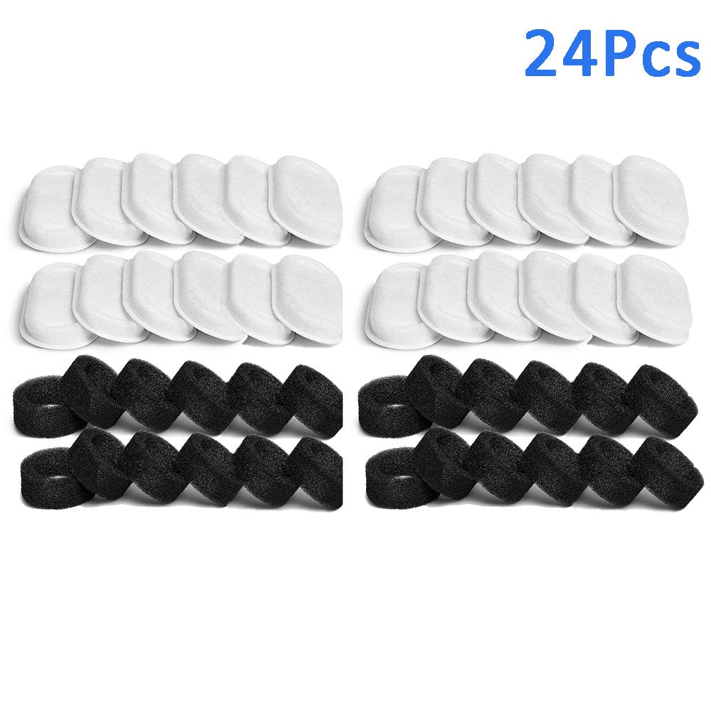 8/12/16/24pcs Cat Water Fountain Filters for 108Oz/3.2L Adjustable Water Flow Pet Water Fountain Cat Fountain Accessories
