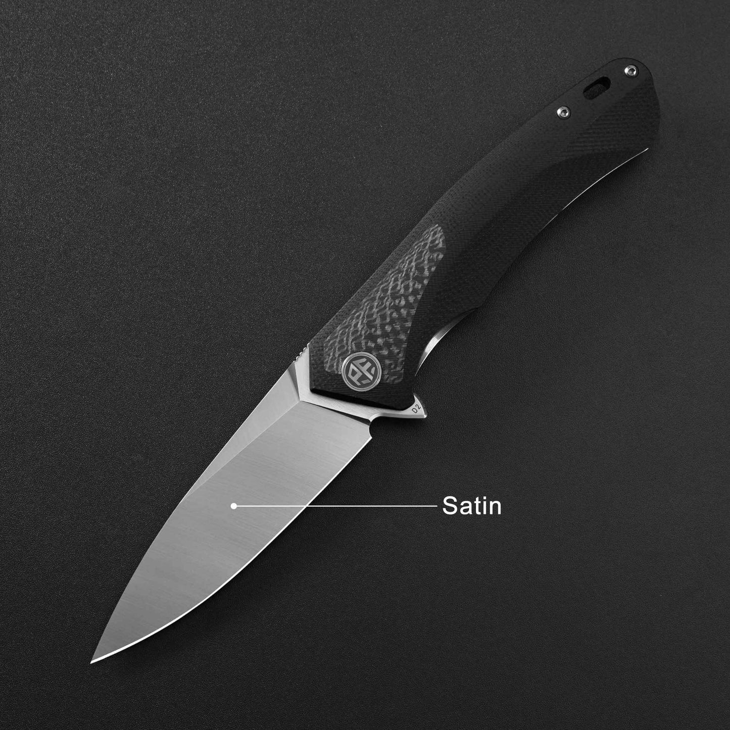 Petrified Fish PF838 Folding Knife Jackknife D2 Steel Outdoor Camping Hunting Hiking EDC Tool Ball Bearing G10 Handle Knives