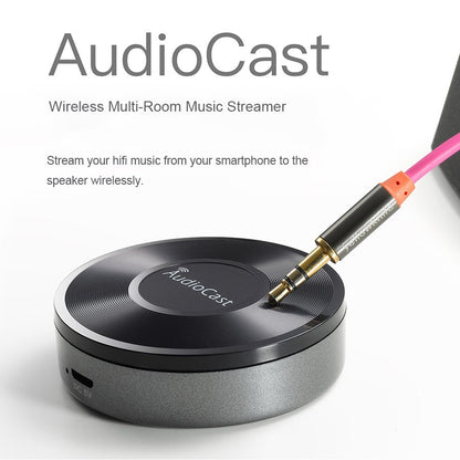 Receptor de áudio sem fio Wifi para streaming de música Audiocast Ieast pPlay M5 DLNA para adaptador de áudio Airplay com função multiroom