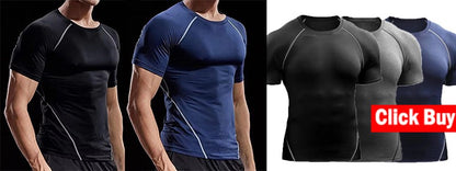 Compression Long Sleeve T Shirt Men Elastic Training T-shirt Gym Fitness Workout Tights Sport Jersey Athletic Running Shirt Men