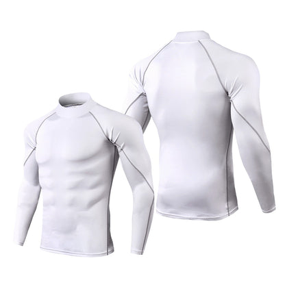 Men's Running Compression T-Shirt Quick Dry Gym Training Fitness Bodybuilding Undershirt Sports Wear Male Compression Tops