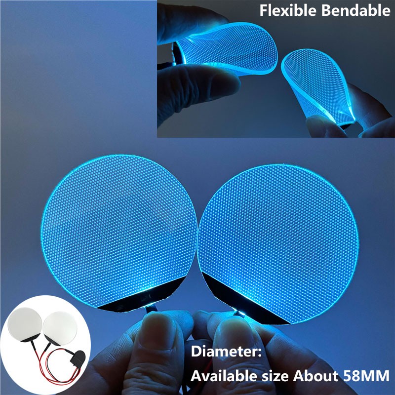 Round Flexible Bendable DIY Led Light Eyes Kits Cosplay Halloween Helmet Masks Eye Light Accessories Can Cropped CR2032