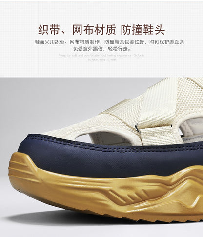 Summer Men Sandals Genuine Leather Mens Casual Shoes Outdoor Men Leather Sandals for Men Beach Shoes Roman mens Shoes