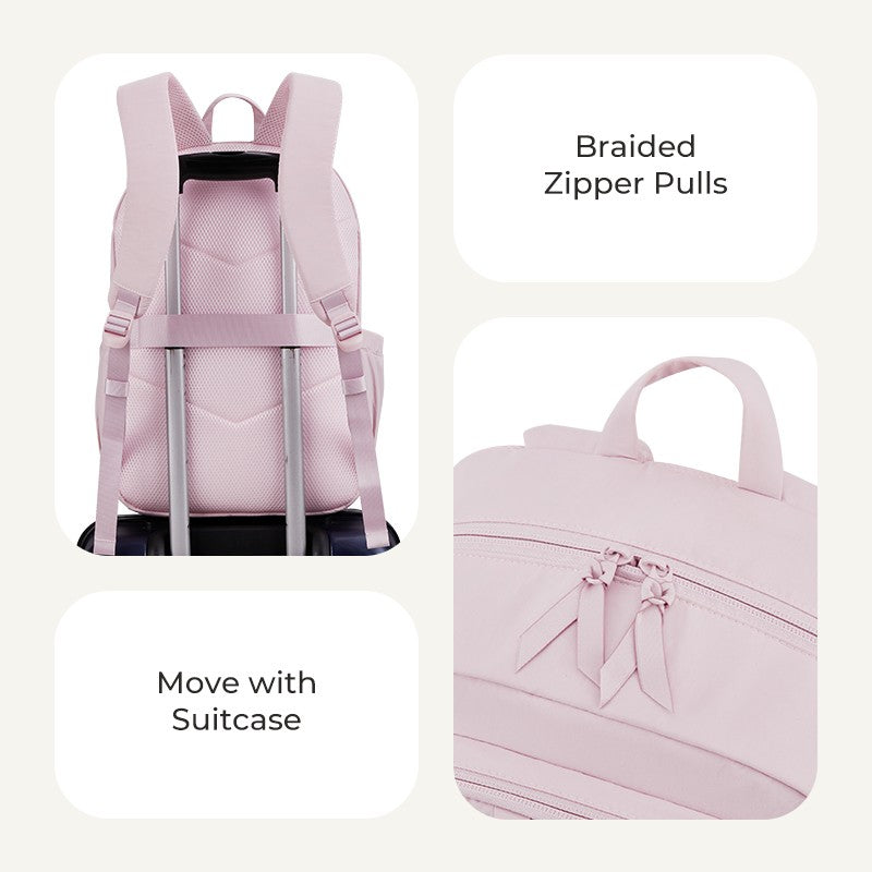 BAGSMART Laptop Backpack Large Capacity Women Casual Travel Bag College School Backpack For Boys Girls