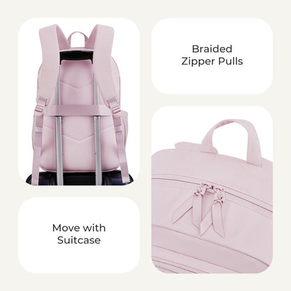 BAGSMART Laptop Backpack Large Capacity Women Casual Travel Bag College School Backpack For Boys Girls