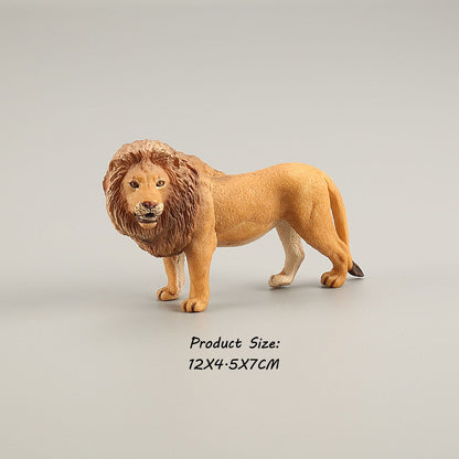 Brinquedos de Figuras de Animais Selvagens Leão Tigre Leopardo Pantera Guepardo Brinquedos de Plástico Animais da Selva Bonecos de Ação Presentes para Crianças
