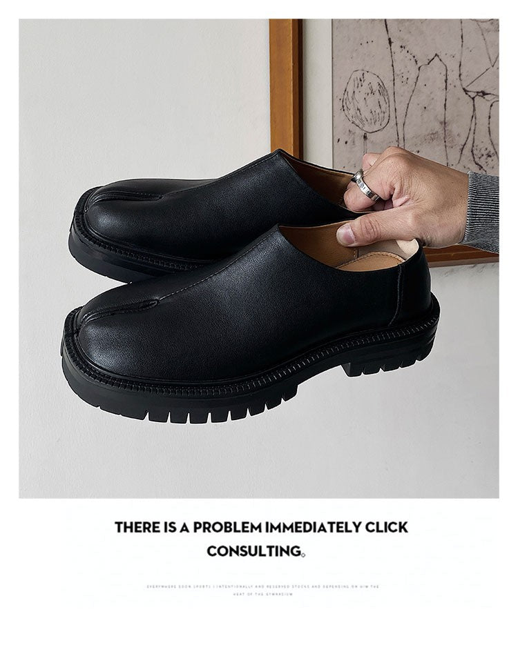 Tabi shoes for men and women classic leather split toe shoes casual one foot shoes Unisex flat shoes Comfortable design