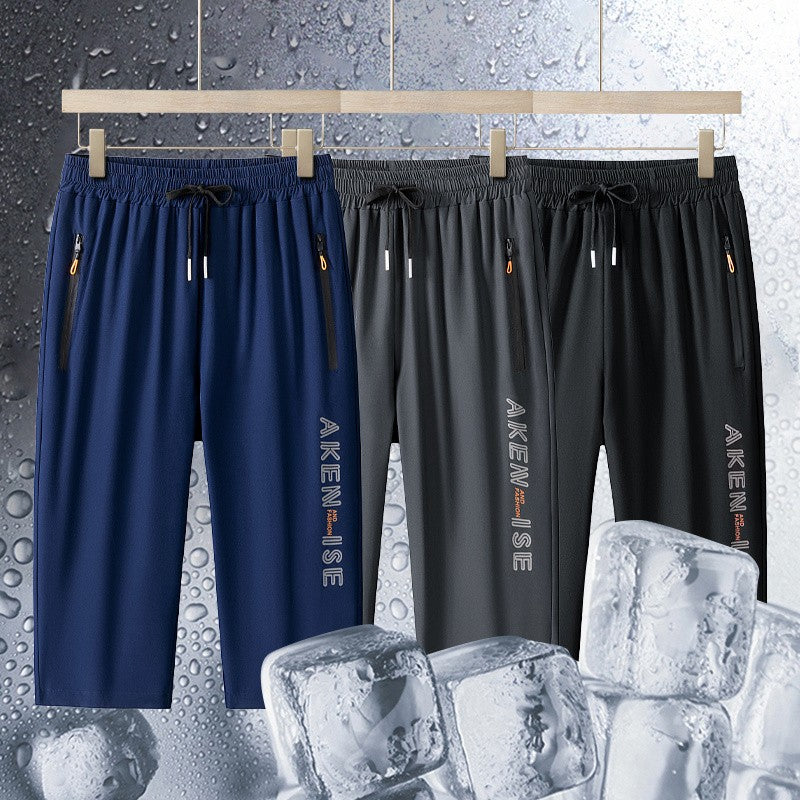 New Fashion Sports Shorts Men Breathable Quick Dry Men's Short Pants Men Breathable Elastic Waist Shorts Male Bottom Black XXXL