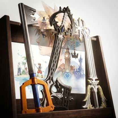 33.8inch Kingdom Hearts Sora Keyblade Katana Sword Ninja Knife Blade Real Size Japanese PU Foam 1:1 Scale Cosplay Prop Toy Gift