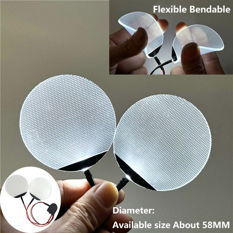 Round Flexible Bendable DIY Led Light Eyes Kits Cosplay Halloween Helmet Masks Eye Light Accessories Can Cropped CR2032