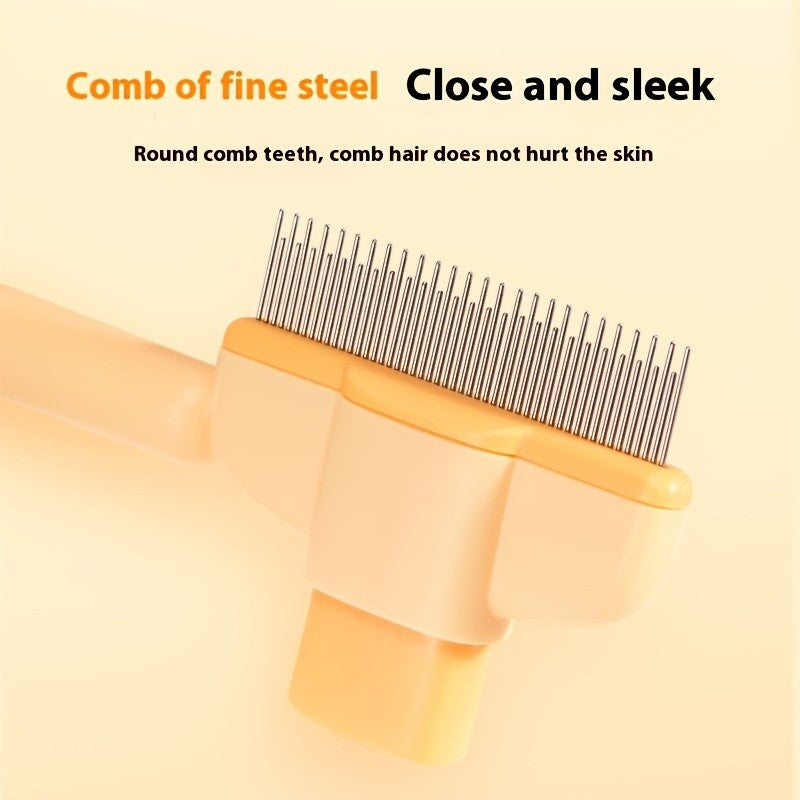1pc Self-Cleaning Pet Comb, No Power Needed,  Gentle Bathing Tool, Easy-to-Use Pet Grooming Essential by Petsafe