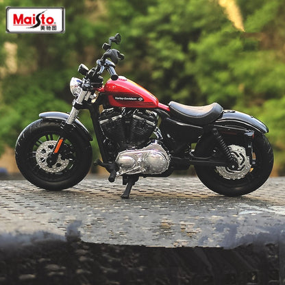 Maisto 1:18 Harley 2018 Forty-Eight Special Liga Racing Modelo de Moto de Rua Diecast Metal Modelo de Moto Esportiva Presente Infantil