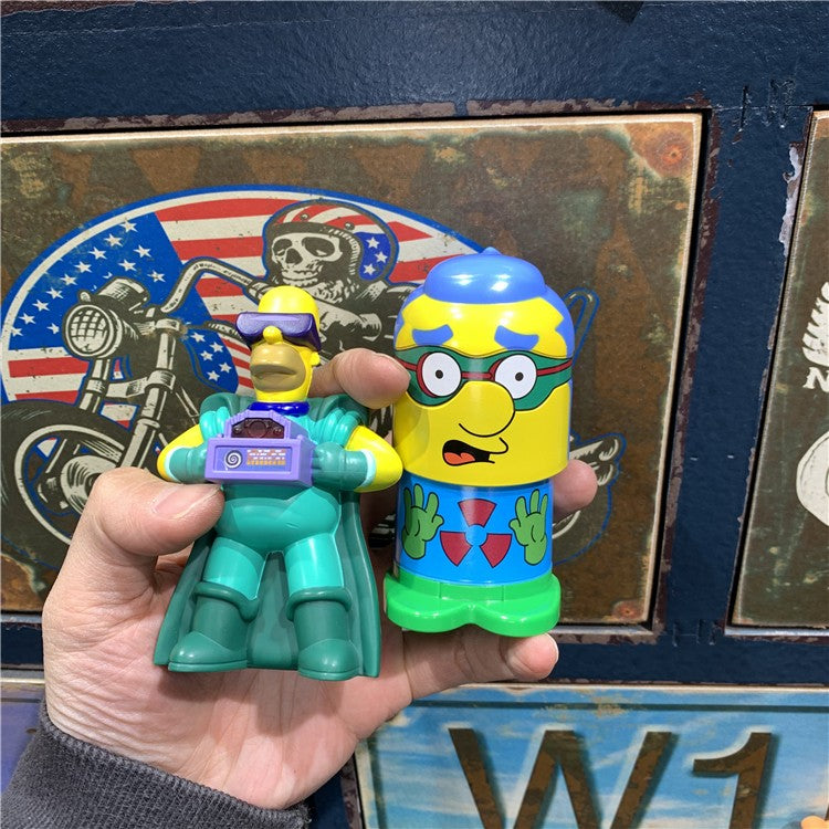 Desenho animado Os Simpsons Homer J Marge Bart Lisa Maggie Krusty o Palhaço Boneco de Ação Decoração de Mesa Brinquedo Colecionável Presente Infantil