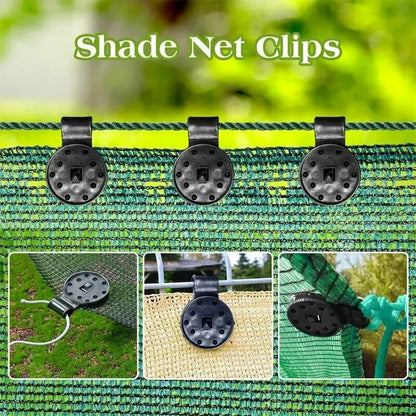 50Pcs Shade Cloth Clips Shade Fabric Clamps Grommets For Net Mesh Cover Sunblock Fabric In Garden Backyard Greenhouse Fixer
