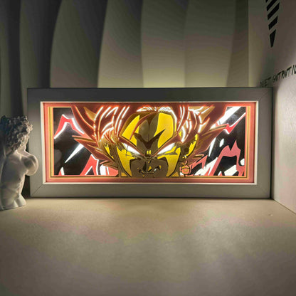 Anime Cartoon series paper-cut light room bedroom night light atmosphere light remote control colorful light box