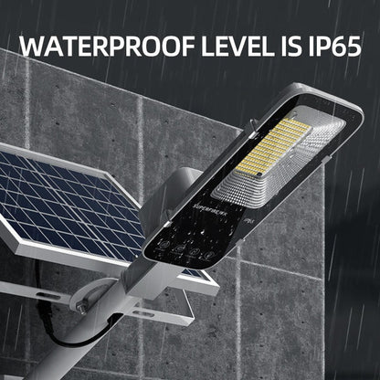 300W/200W/100W high brightness outdoor solar street light 6000mAh waterproof automatic dusk to dawn garage garden street light