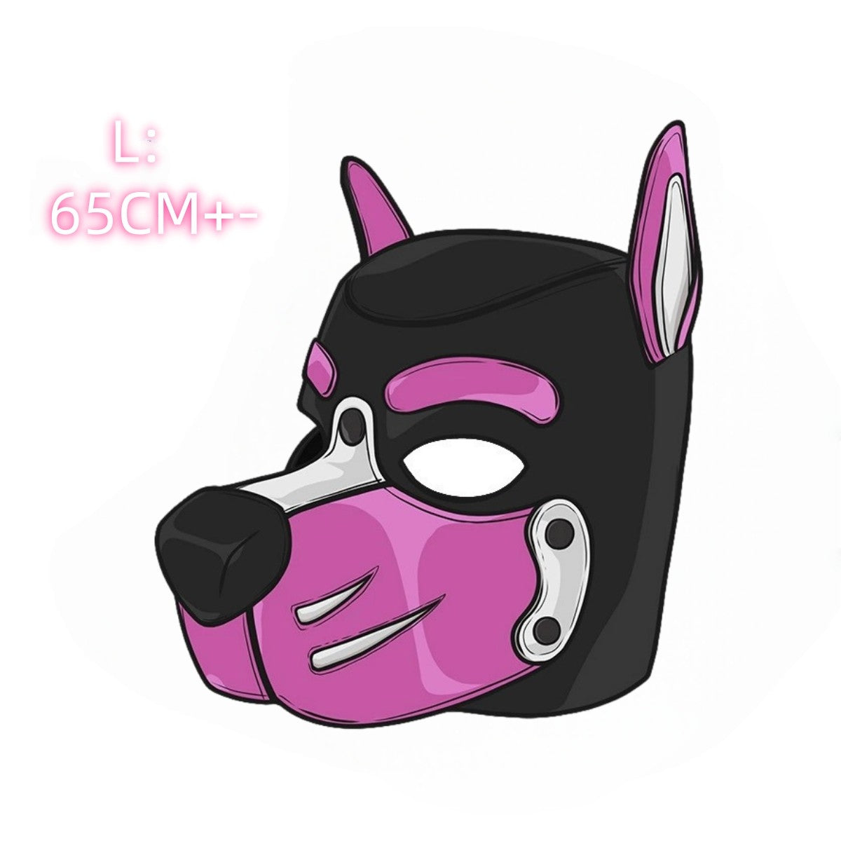 Unisex Sexy Costumes Halloween Party Pupply Play Mask Couples Games Full Face Fetish Masks Hood Latex Open Mouth DogHeadgear New