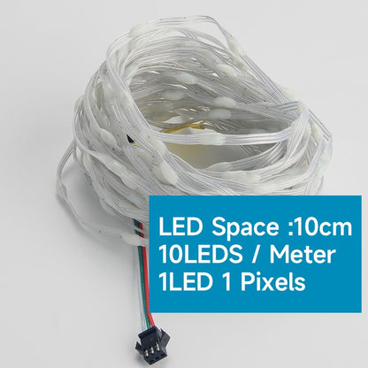 5V 12V WS2811 Clear Wire 3PIN Seed Pixel String Light for Fairy Lights Outdoor RGB Addressable Individually Garland Light