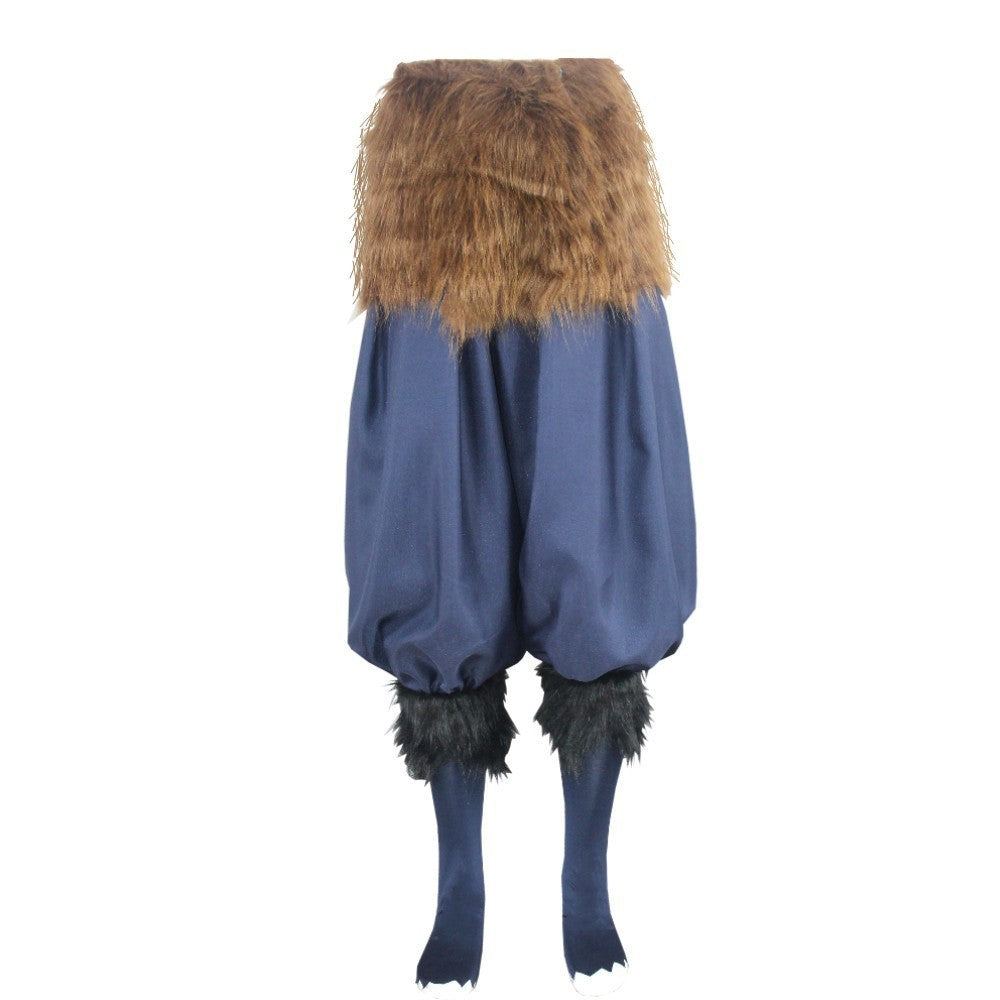 Halloween Anime Carnival Inosuke Cosplay Costume Wild Boar wig Japanese Style Sandals Adult Masquerade Birthday Party Costumes