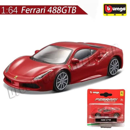 Burago 1:64 Ferrari Series SF90 488P Roma F430 F12 Liga de Carro Modelo Brinquedos Infantis Coleção de Presentes de Férias Modelo de Carro Atacado