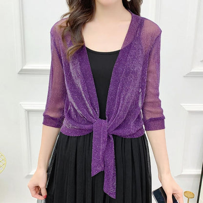 Wedding Jacket Wrap Long Half Sleeve Bolero Shrugs For Women Cardigan Bolero Jacket Cape For Party Dress Top Coat