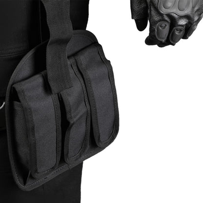Carnival Game Leon Kennedy Costume RE Accessories Utility Belt With Bags Hero  Cosplay T-Shirt Officer Armpit Holster Halloween