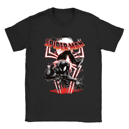 Vintage Spider-Man Comic Retro Comic Men Print T Shirts Merch Spiderman Loose Tees for Men Women Cotton Harajuku Y2k T-shirts