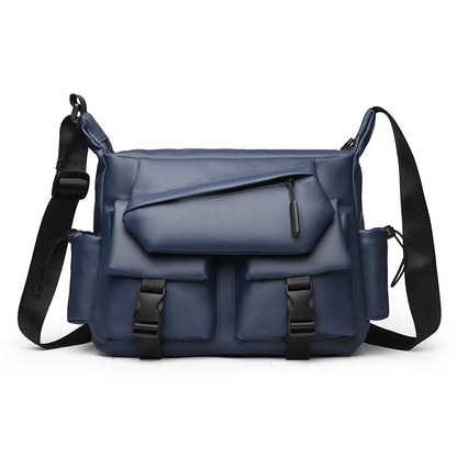 1 piece of minimalist messenger bag, Mailman bag, adjustable shoulder strap, zipper closed, fade resistant, durable for daily co