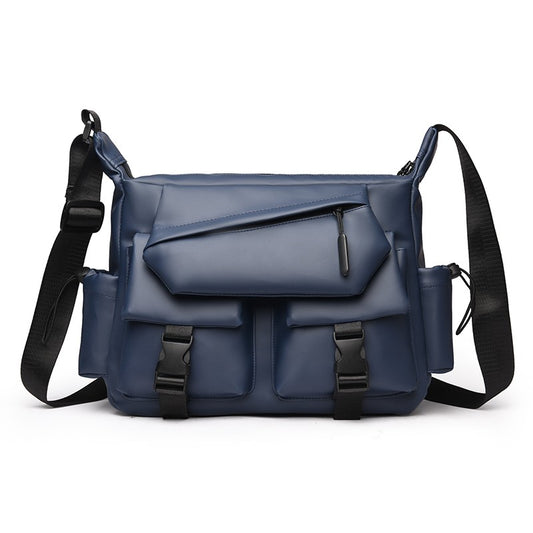 1 piece of minimalist messenger bag, Mailman bag, adjustable shoulder strap, zipper closed, fade resistant, durable for daily co