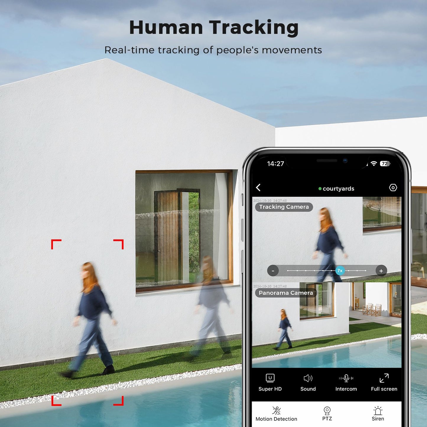 15MP 8K PTZ Wifi Camera 10X Zoom Outdoor Surveillance Camera 35M Long Distance Night Vision CCTV IP Security Camera Human Detect