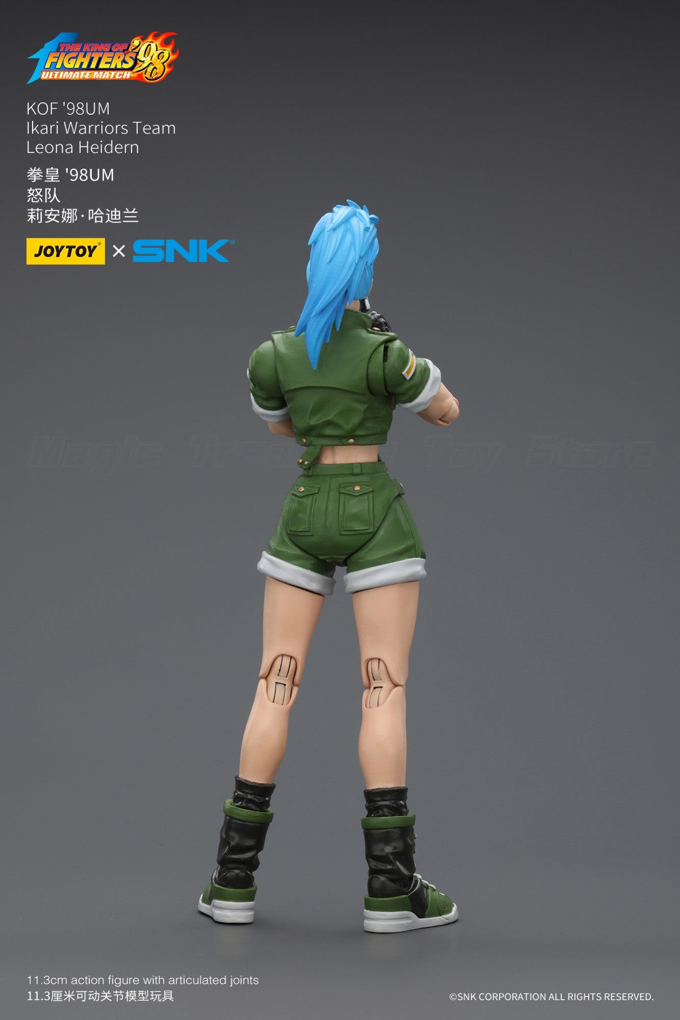 ?Em estoque? Boneco de Ação Original JOYTOY SNK 1/18 KOF'98UM Ikari Warriors Team Leona Heidern Brinquedos Presentes