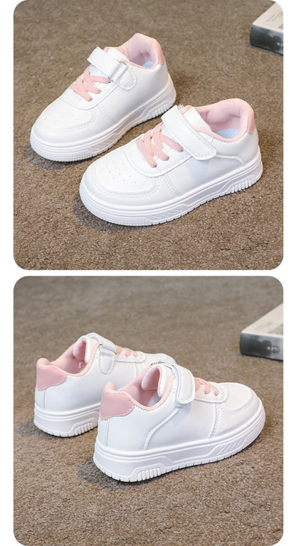 2025 Girl shoe spring Autumn Boy White Shoe Casual Running kid Shoe Anti Slip Soft Sole Sneaker kid tenis Hot selling item