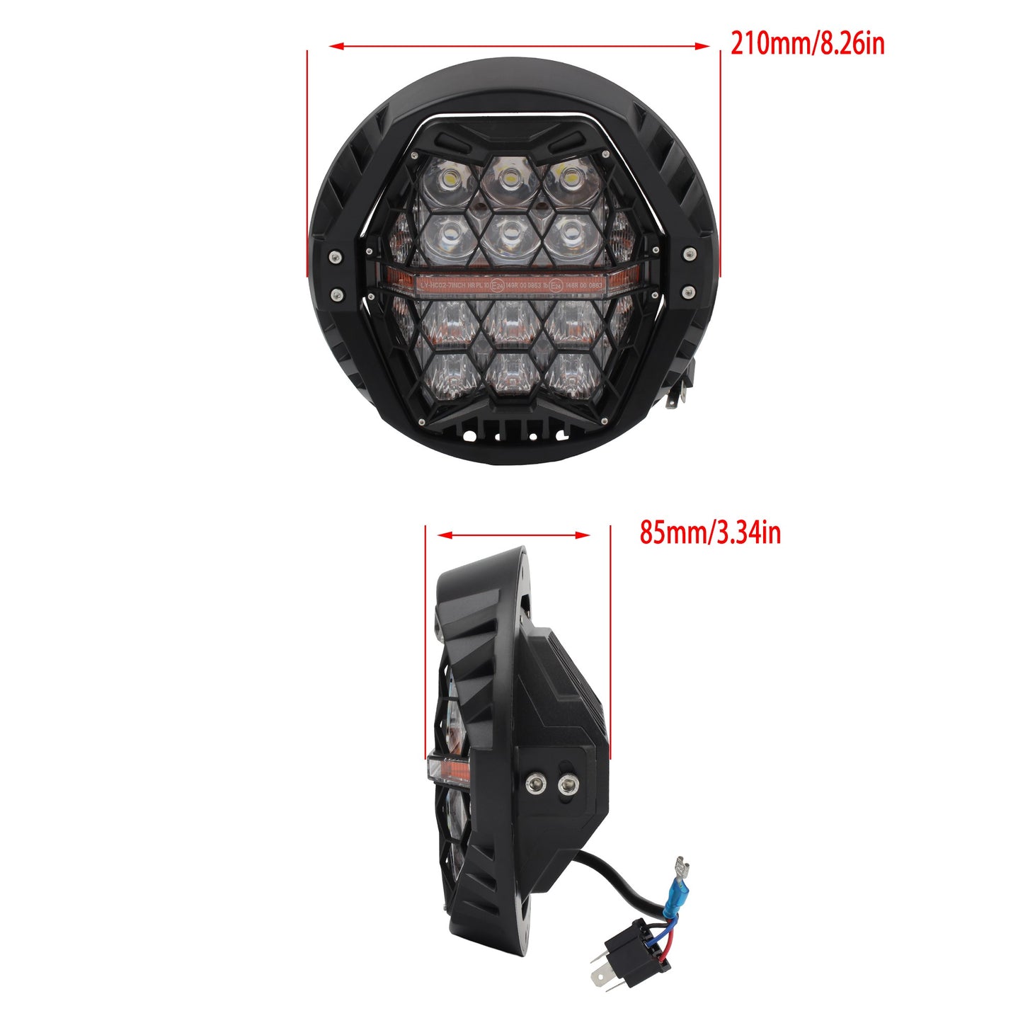 Para Harley Davidson Dyna Switchback Motocicleta Farol de Led 7 Polegadas Alto/Baixo Feixe de Luz de Rodagem Diurna de Substituição