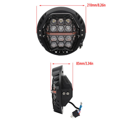 Para Harley Davidson Dyna Switchback Motocicleta Farol de Led 7 Polegadas Alto/Baixo Feixe de Luz de Rodagem Diurna de Substituição