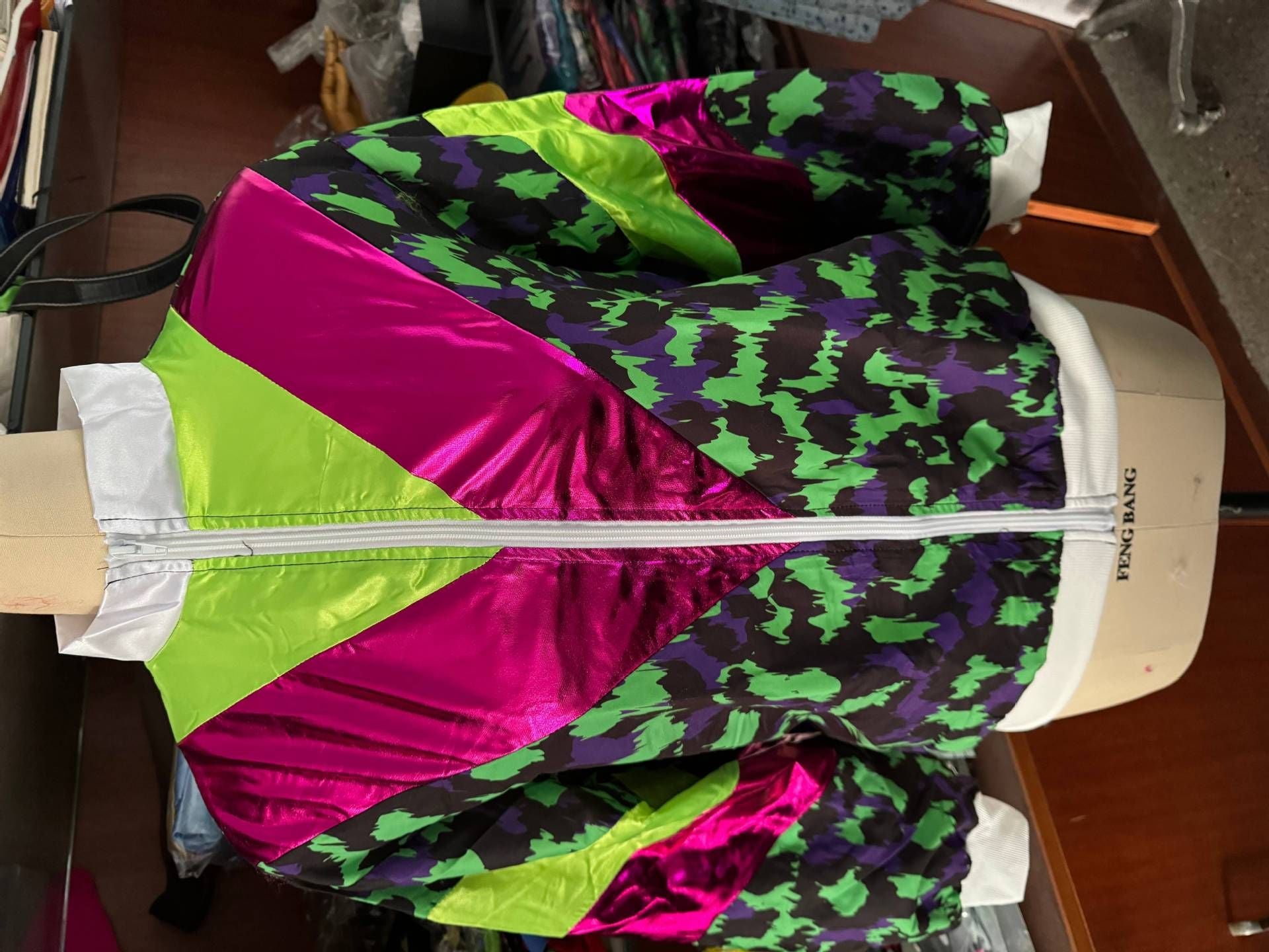 1990s Disco Tracksuit 2pcs Jogging Wear Retro Style Carnival Theme Party Suit Live Cosplay Jacket and Pants  cosplay costumes