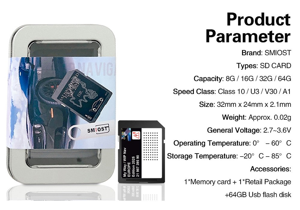 2025 Navigation SD Card 16GB Upgrade EU Morocco 2025 Maps Sat Nav for Peugeot 207 308 3008 407 508 807 Expert Partner 2198739590