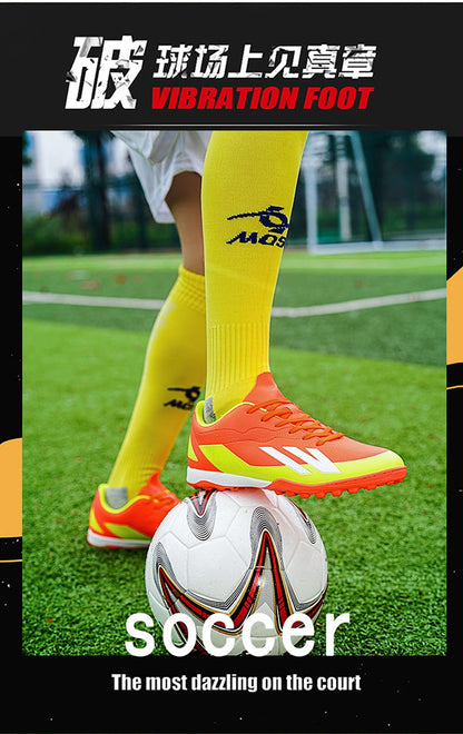 Men High Quality Football Shoes Society Cleats Fast Soccer Shoes Professional Indoor Football Field Boots TF/FG Grass Training