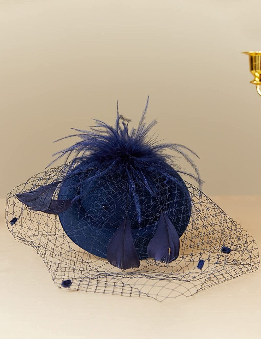 Fascinator Hat Veil Feather Fascinator Hair Clip Tea Party Pillbox Derby Hat Fascinator Bridal Wedding Veil