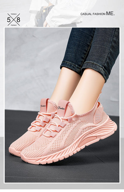 ?Sapatos Femininos Verão 2025 Tênis Casual Malha Respirável Leve Acessível Frete Grátis?