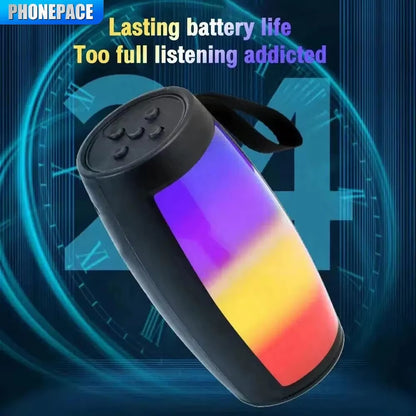 PHONEPACE  Bluetooth Speakers Powerful Portable Sound Box Subwoofer Car Audio Bass MP3 Player Sound System LED Lights