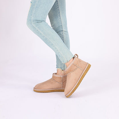 Comwarm Winter Fuzzy Snow Boots Women Fashion Brand Plush Short Ankle Boots Indoor Cotton Women Shoes Fur Home Women Mini Boots