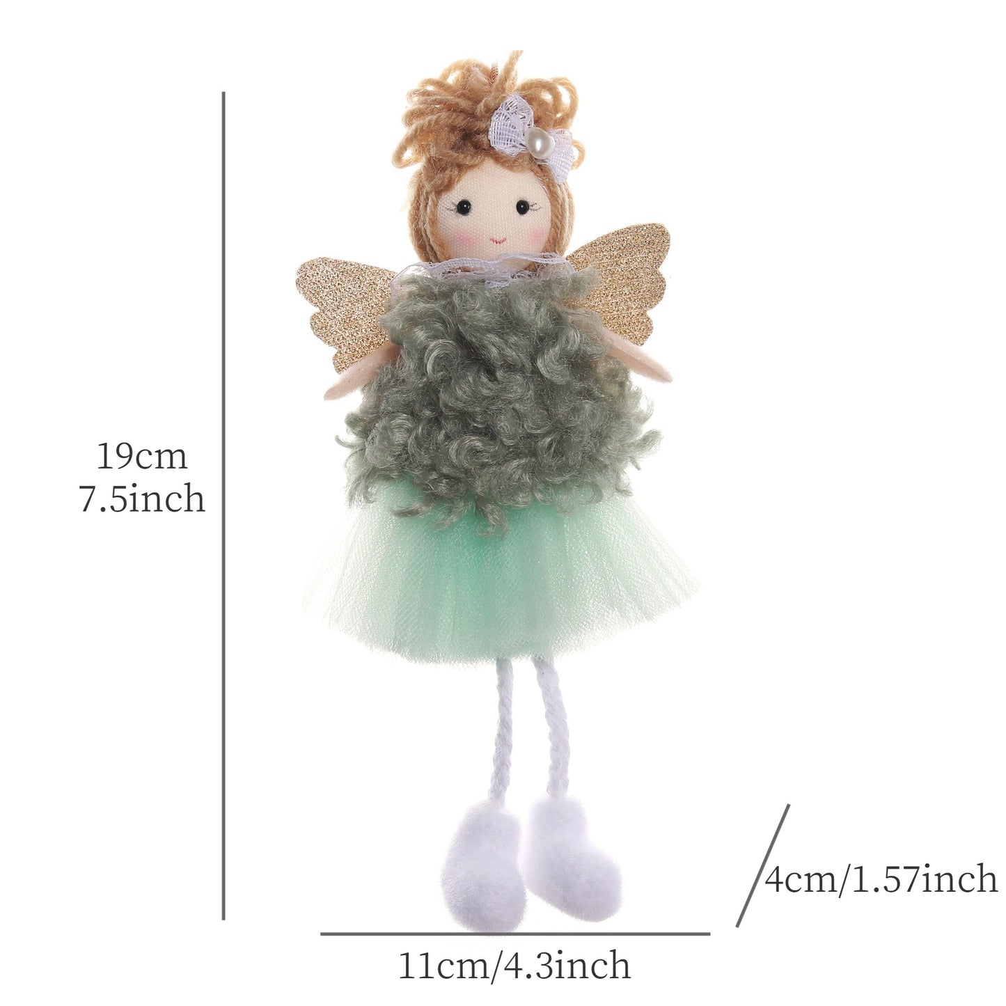 2024 New Year Gift Cute Christmas Angel Doll Xmas Tree Ornament Noel Deco Christmas Decoration for Home Natal Navidad 2023 Decor