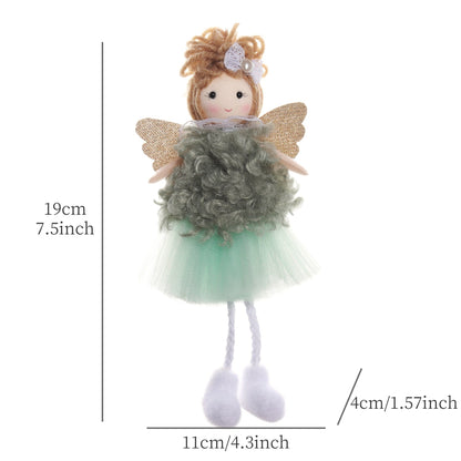 2024 New Year Gift Cute Christmas Angel Doll Xmas Tree Ornament Noel Deco Christmas Decoration for Home Natal Navidad 2023 Decor