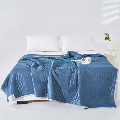 R53F Elegante Cobertor Refrescante Colcha Macia Design Compacto Para Acampamento Férias Na Praia