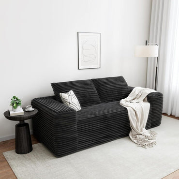 LIKIMIO 71" Loveseat Sofa, Comfy Deep Seat, No Assembly, Sofa in a Box, Modern Small Couch with Plush Fabric for Living Room