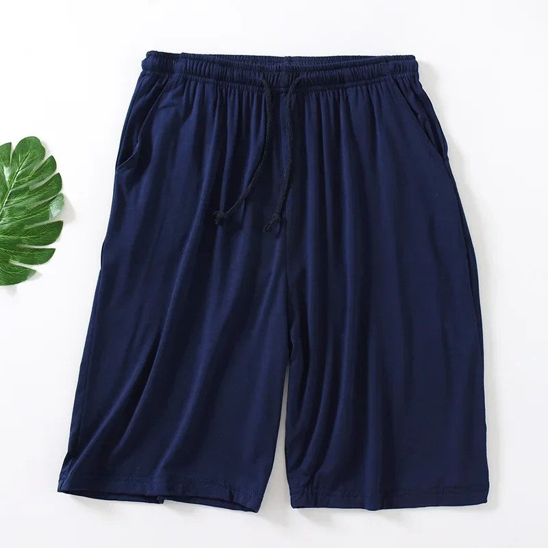 Modal Men's Pajama Pants Men Summer Thin Five-point Home Shorts Loose Casual Large Size Home Pajamas Beach Pants Sleep Wear Men