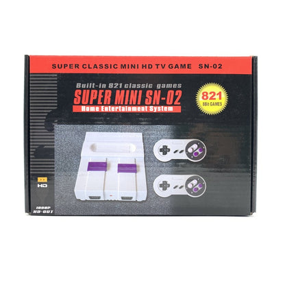 Games Retro Mini TV Video Game Console With 821 Built-in Games For Snes Two Gamepads AV Out